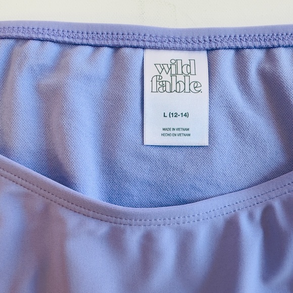 Wild fable Lilac Low Rise High Leg Cheeky Bikini Bottom Large (12-14) - Picture 5 of 8
